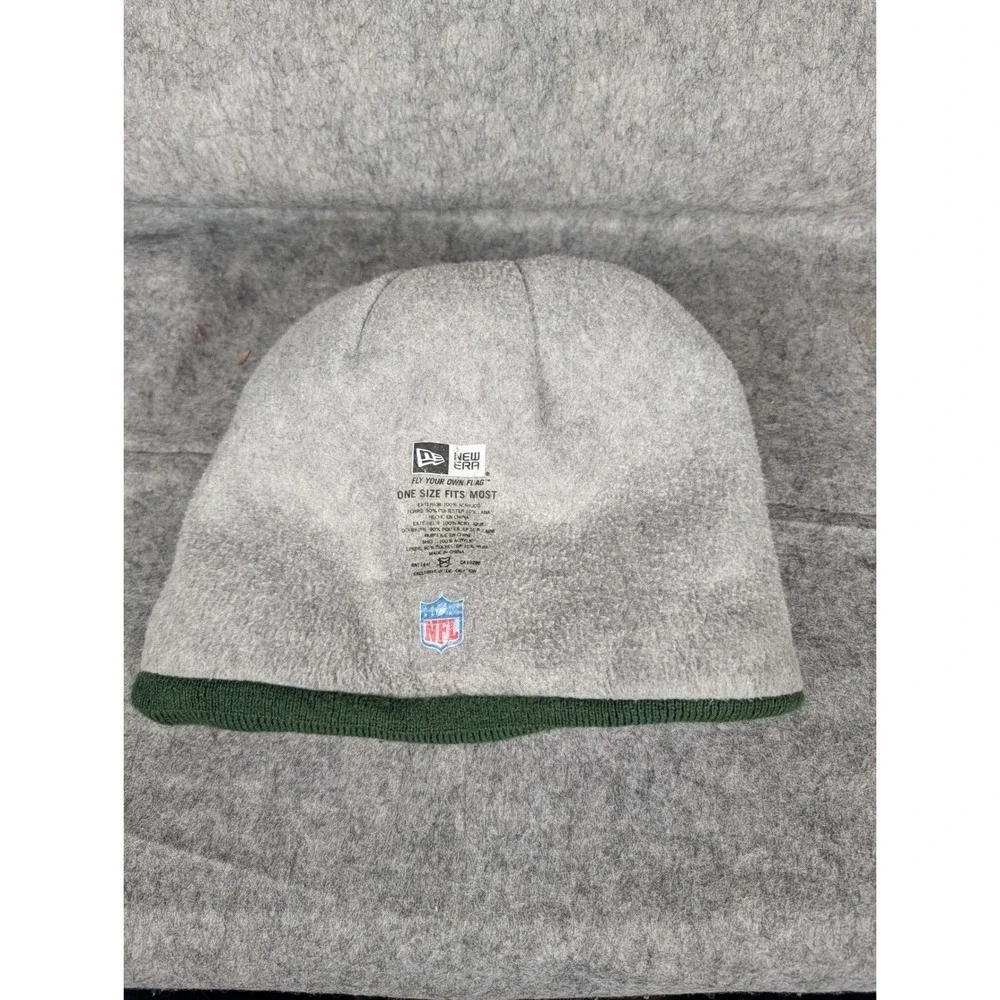 New Era Green Bay Packers NFL Cuffed Knit Beanie Hat Green Gold Fleece‎ Lined